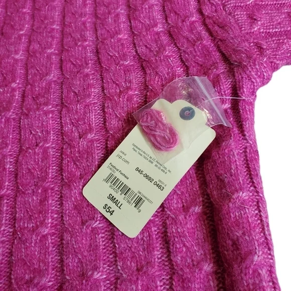 NEW ST JOHNS BAY fuscia crew sweater S - Picture 5 of 9